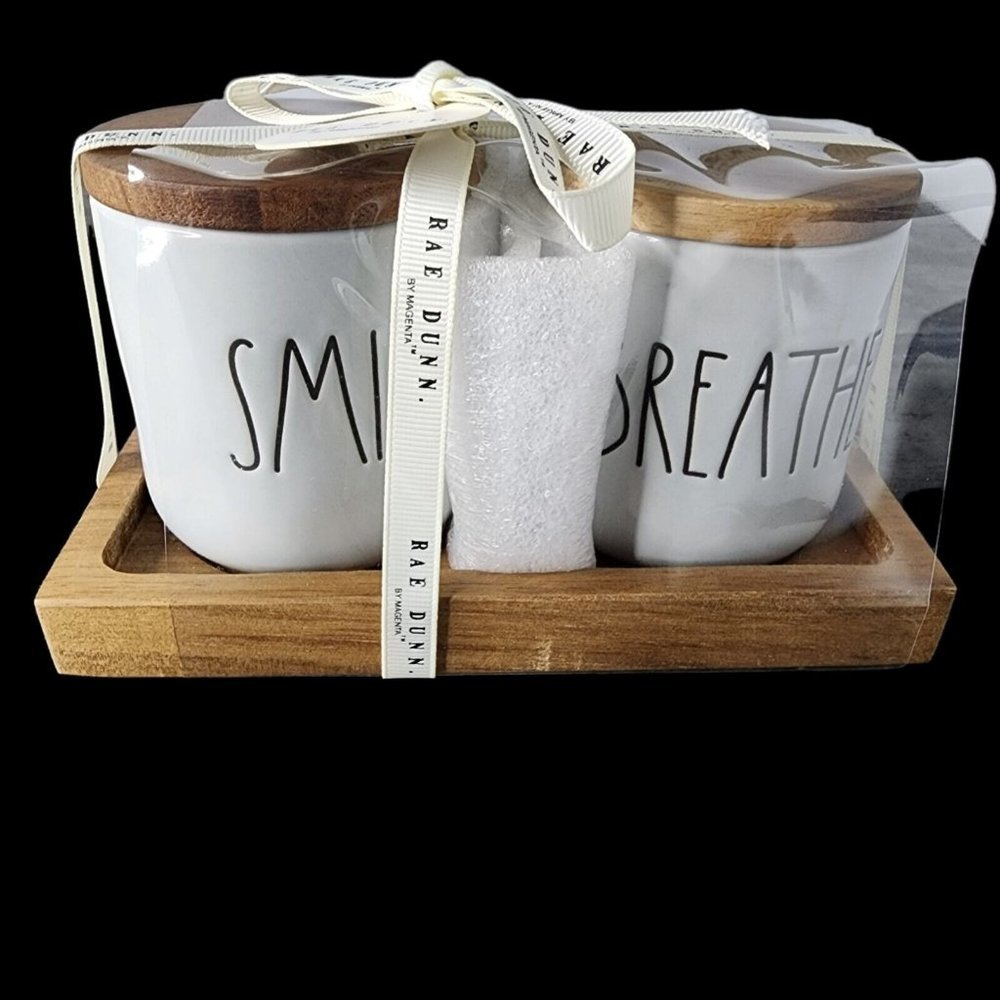 Rae Dunn Artisan Collection By Magenta Utensil Holder Set Of 2